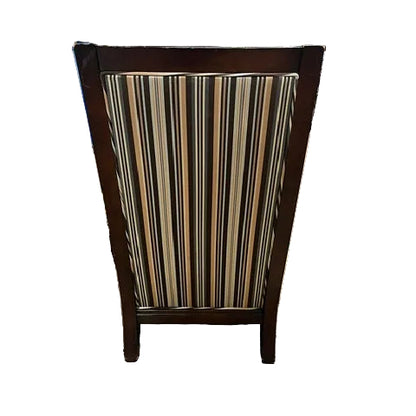 Schnadig Mahogany Striped Chair