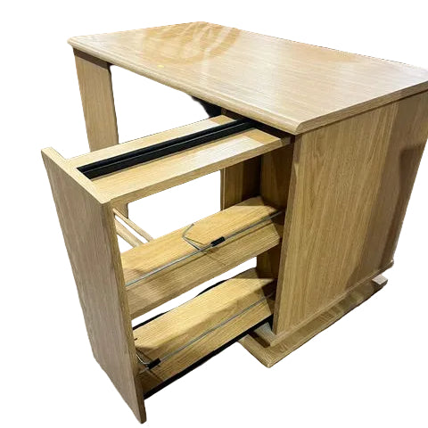 Cabinet (solid wood) with storage and side sliders