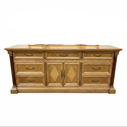 Stanley Furniture Art Deco Dresser With Matching Mirror