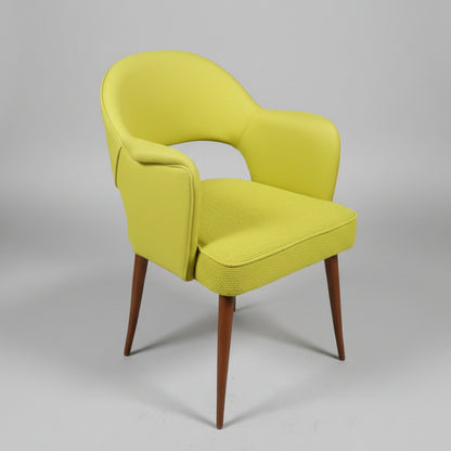 Mid-Century Modern Barrel Accent Chair