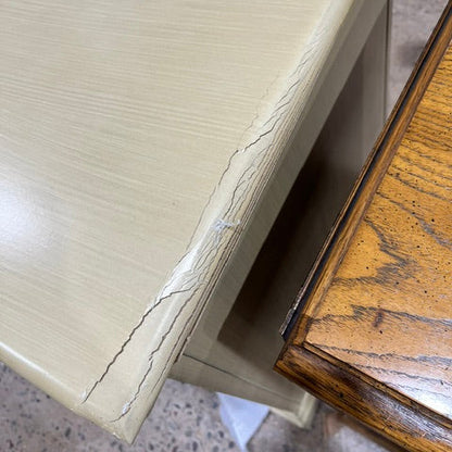 Benzara Antique Cream Contemporary/Modern Composite Media Cabinet
