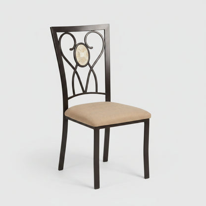 Faux-Stone Top Round Dining Table