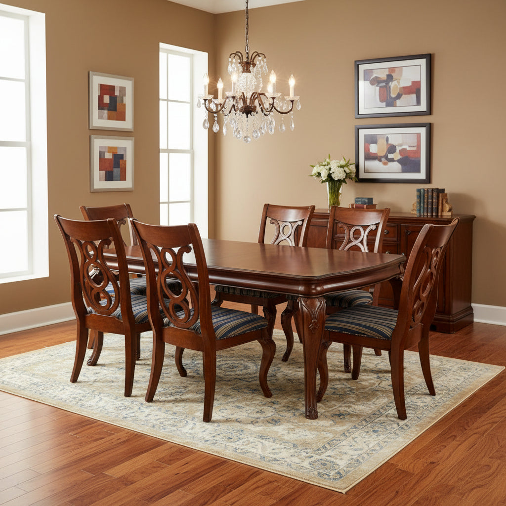 Mahogany Kittle's Six Seat Dining Table