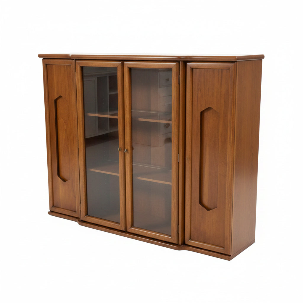 Mid 20th Century Wooden Display Cabinet