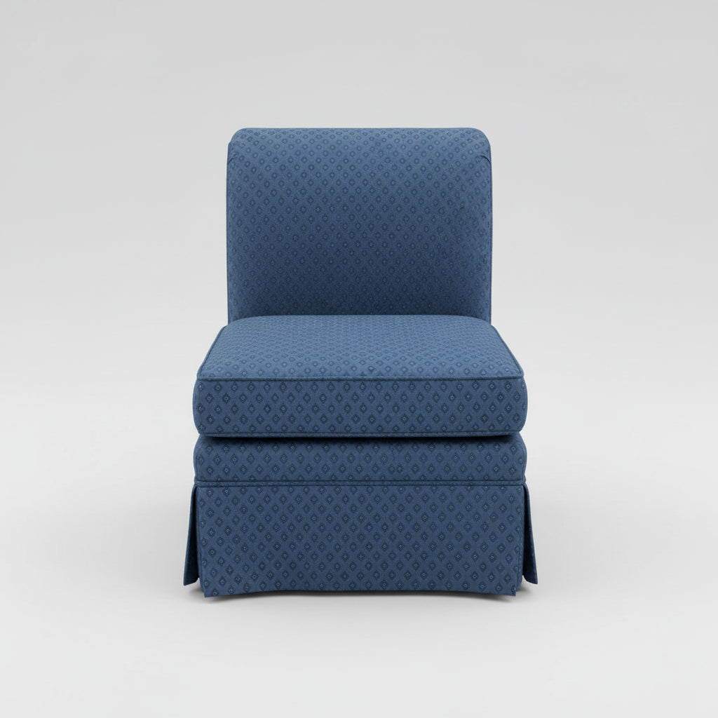 Traditional Rolled Back Slipper Chair