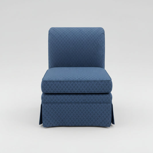Traditional Rolled Back Slipper Chair