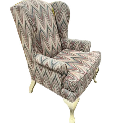 Classic Multi-Color Wingback Armchair