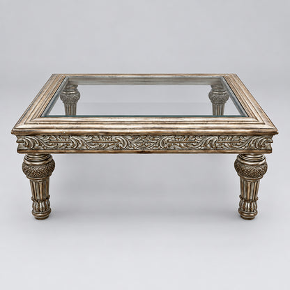 Carved Wood Coffee Table