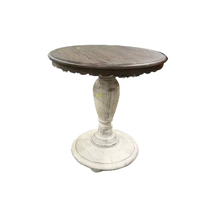 (New) Kincaid Weatherford Cornsilk & Brown Accent Table