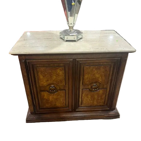 Vintage Two-Door Wooden Cabinet