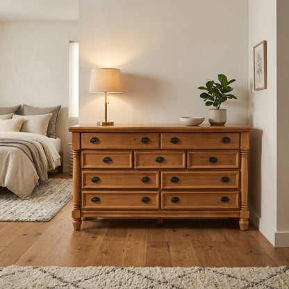 Vintage Colonial-Style Triple Dresser