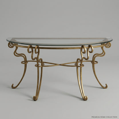Demilune Half-Moon Style Console Table