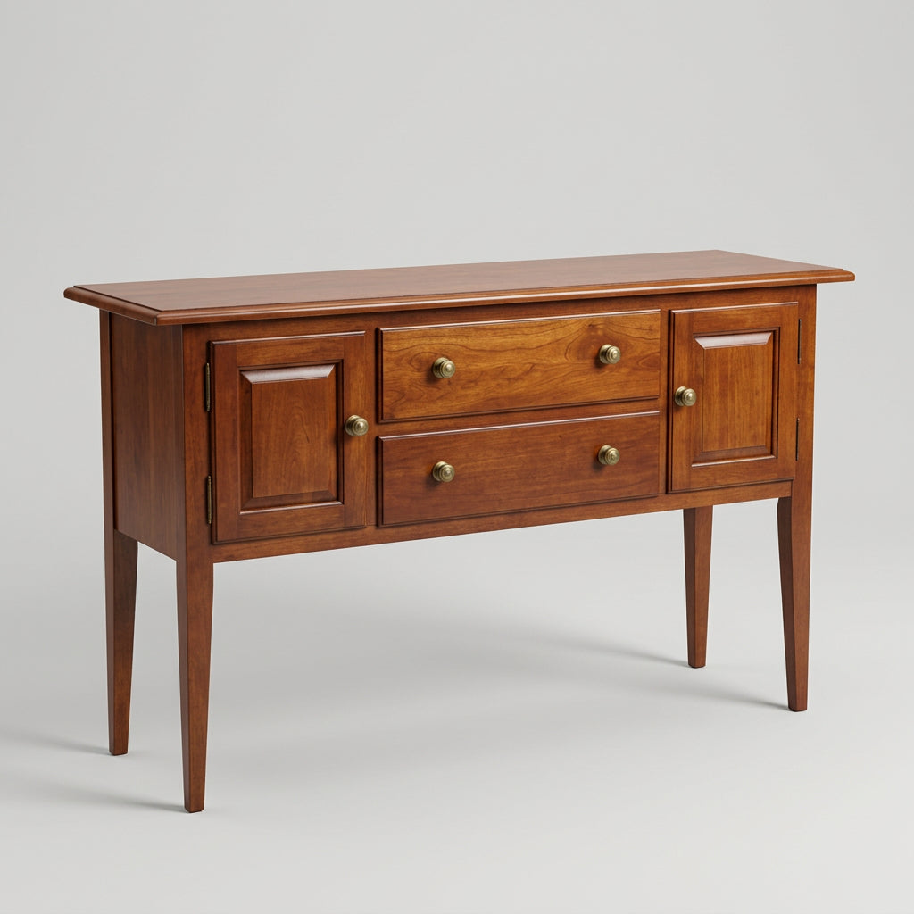 Traditional Federal-Style Wooden Sideboard