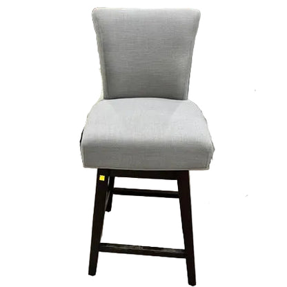 (New) Upholstered Swivel Wood Bar Stool