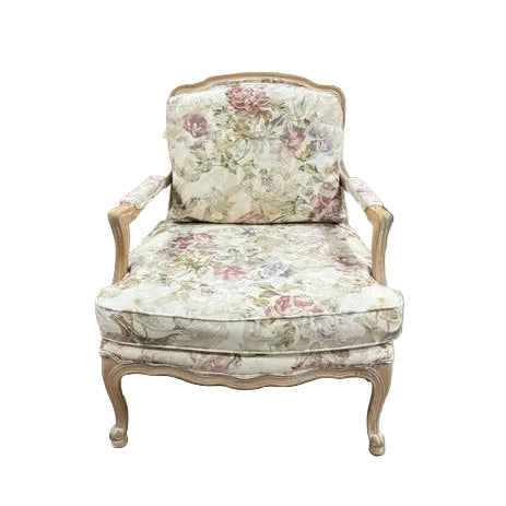 French Louis XV-style Bergère Armchair