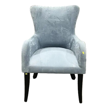 Silver Orchid Flohr Velvet Arm Chair