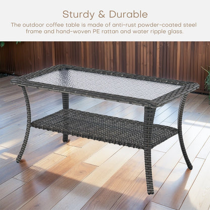 Patio Coffee Table Rattan Side Table