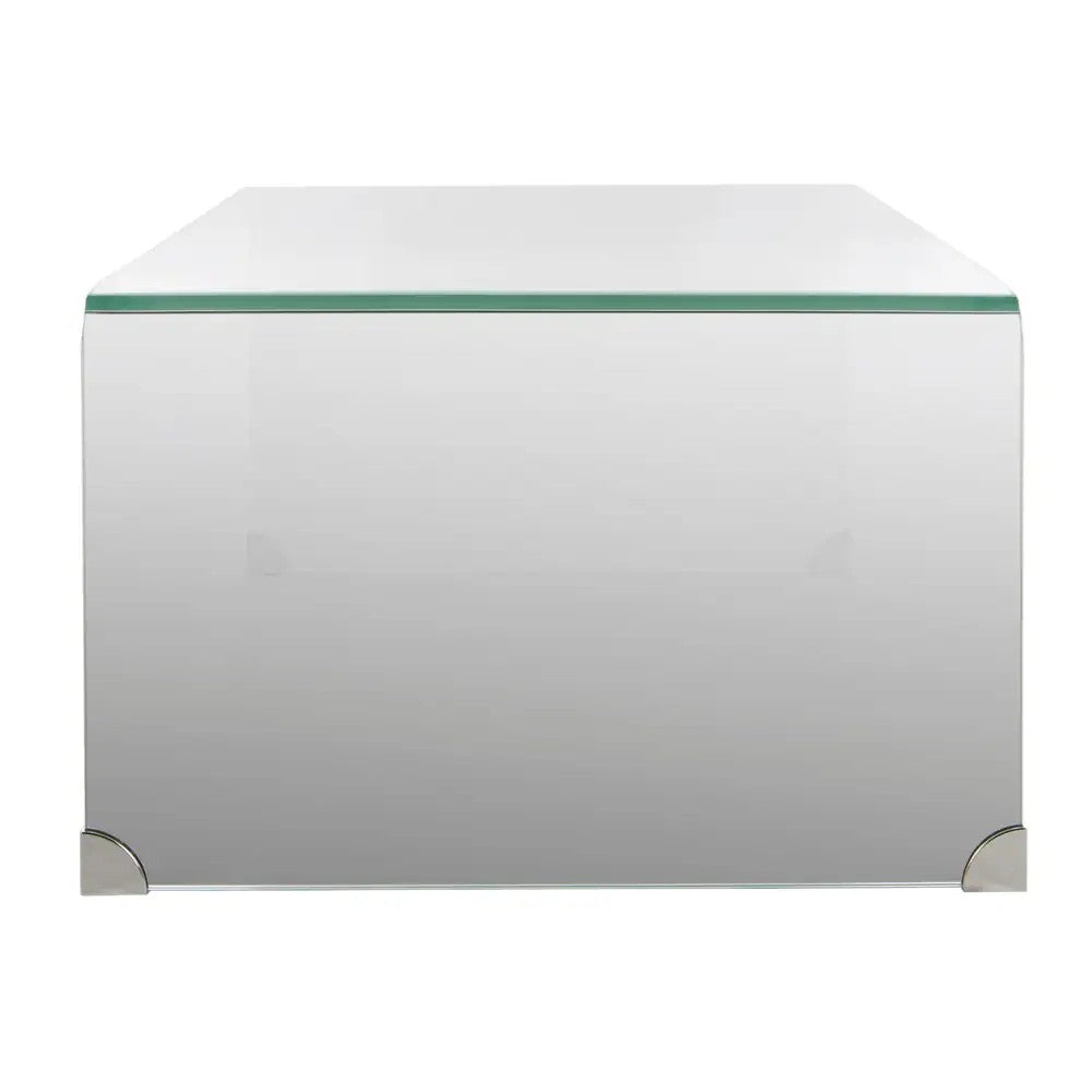 New out of Box SAFAVIEH Crysta Ombre Glass Coffee Table-Clear