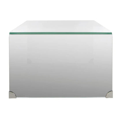 New out of Box SAFAVIEH Crysta Ombre Glass Coffee Table-Clear