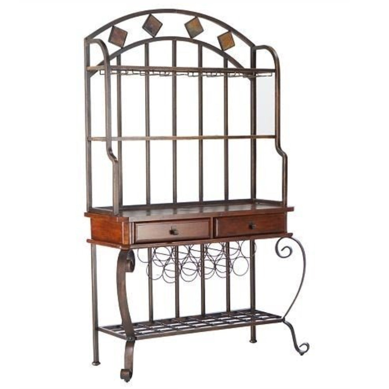 Bakers Rack With Wine Storage