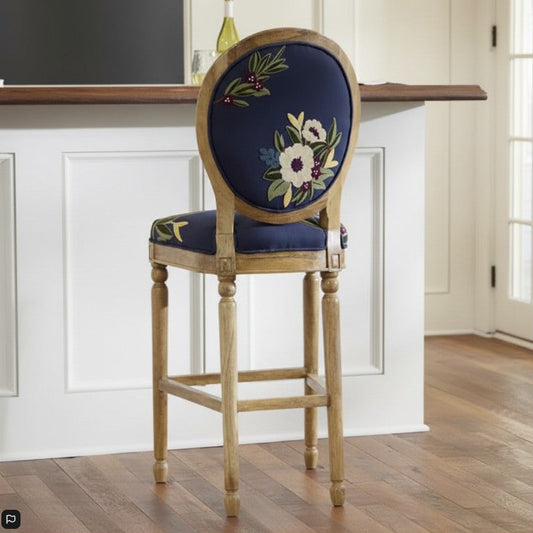 Hollie Embroidered Bar & Counter Stool