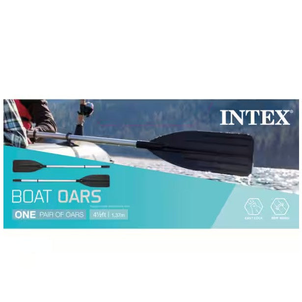 (New) 69625E 54 in. Paddle 2-Piece Dual Purpose Inflatable Boat Oars, Pair