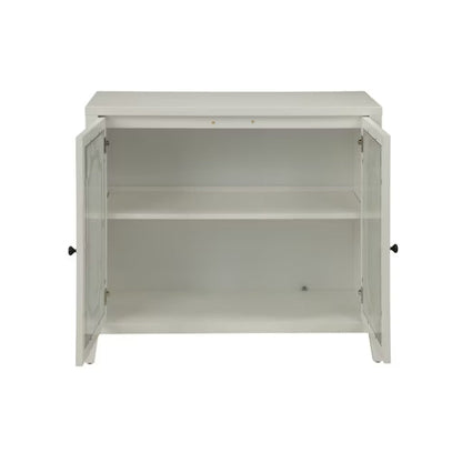 (New) LOVMOR Ceara White Finish Console Cabinet