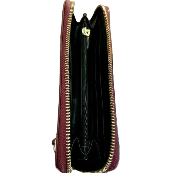 Rebecca Minkoff 3 Zip Red Leather Continental Wallet