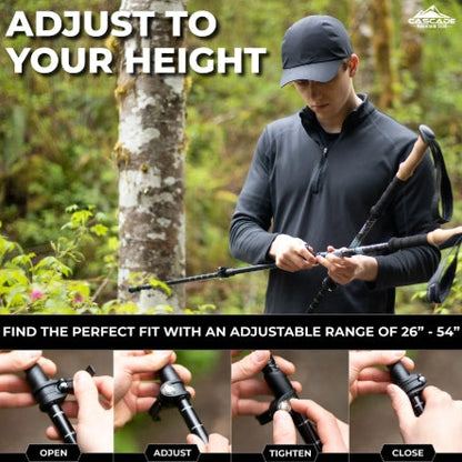 (New) Aluminum Quick Lock Trekking Poles