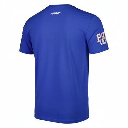 (New) Men's Pro Standard Royal Philadelphia 76ers Mash Up Capsule T-Shirt