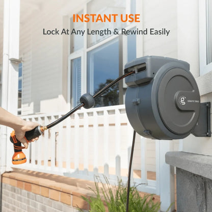 (New) Retractable Garden Hose Reel 62ft-155ft