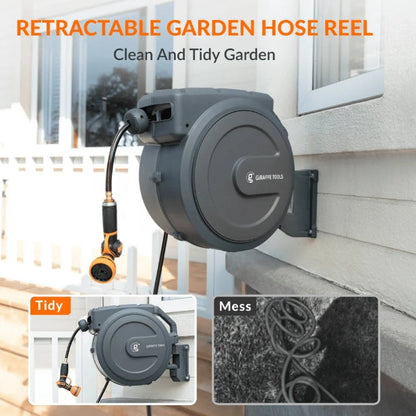 (New) Retractable Garden Hose Reel 62ft-155ft