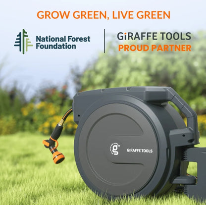(New) Retractable Garden Hose Reel 62ft-155ft