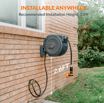 (New) Retractable Garden Hose Reel 62ft-155ft
