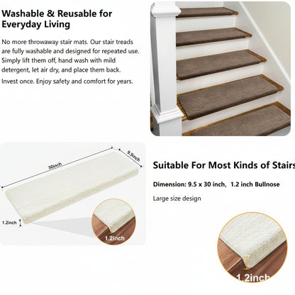 (New) Bullnose Carpet Stair Treads