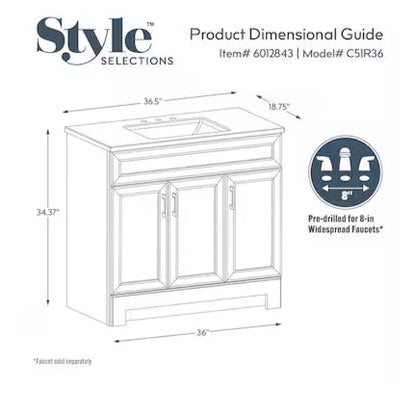 Dark Gray Single Sink Bathroom Vanity