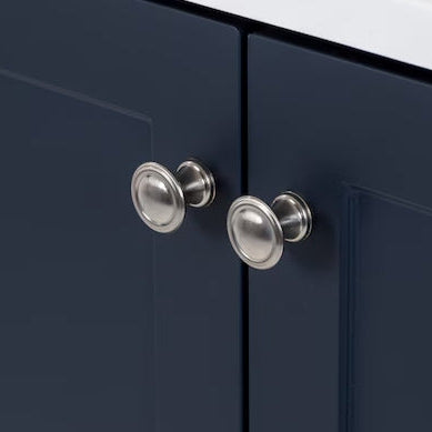 Deep Blue Double Sink Bathroom Vanity