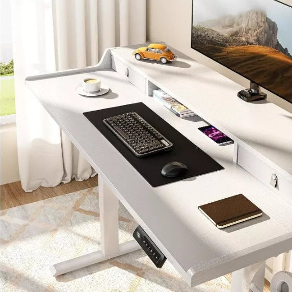 Electric Standing Desk with Drawers