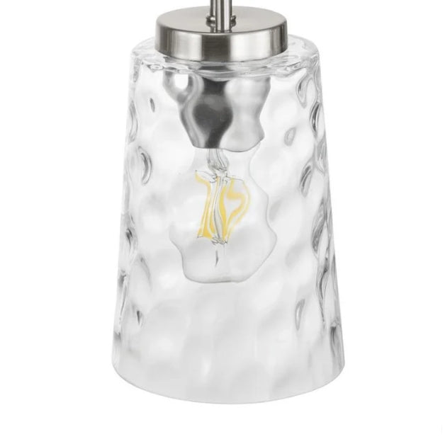 Tiana 5-Light Driftwood & Brushed Nickel Linear Chandelier