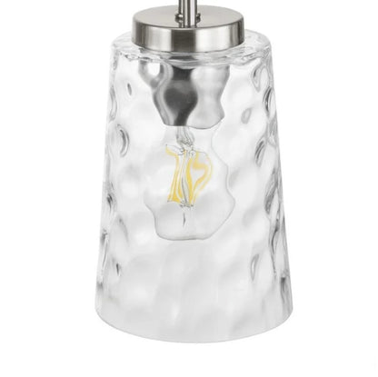 Tiana 5-Light Driftwood & Brushed Nickel Linear Chandelier