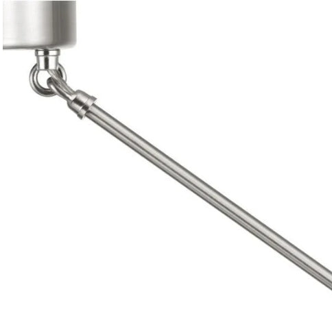 Tiana 5-Light Driftwood & Brushed Nickel Linear Chandelier