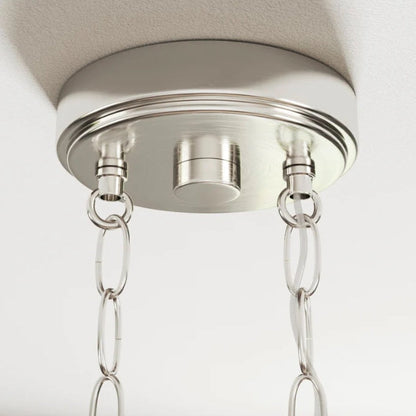 Tiana 5-Light Driftwood & Brushed Nickel Linear Chandelier