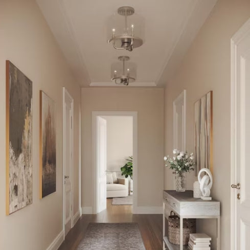 Progress Lighting Cabarro 3 -Light Semi Flush Mount Light