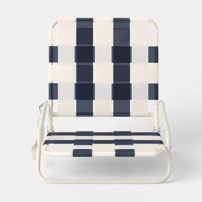 Webstrap Beach Sand Chair - Navy Blue