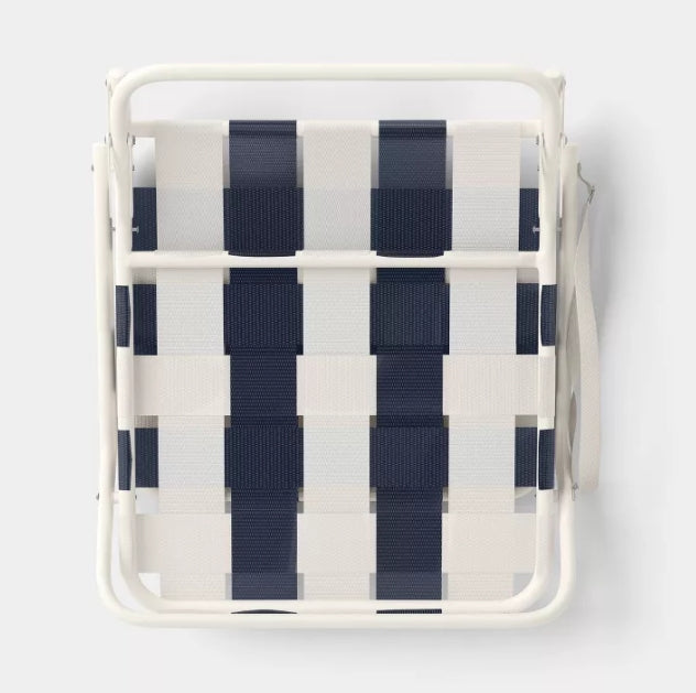 Webstrap Beach Sand Chair - Navy Blue