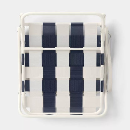 Webstrap Beach Sand Chair - Navy Blue