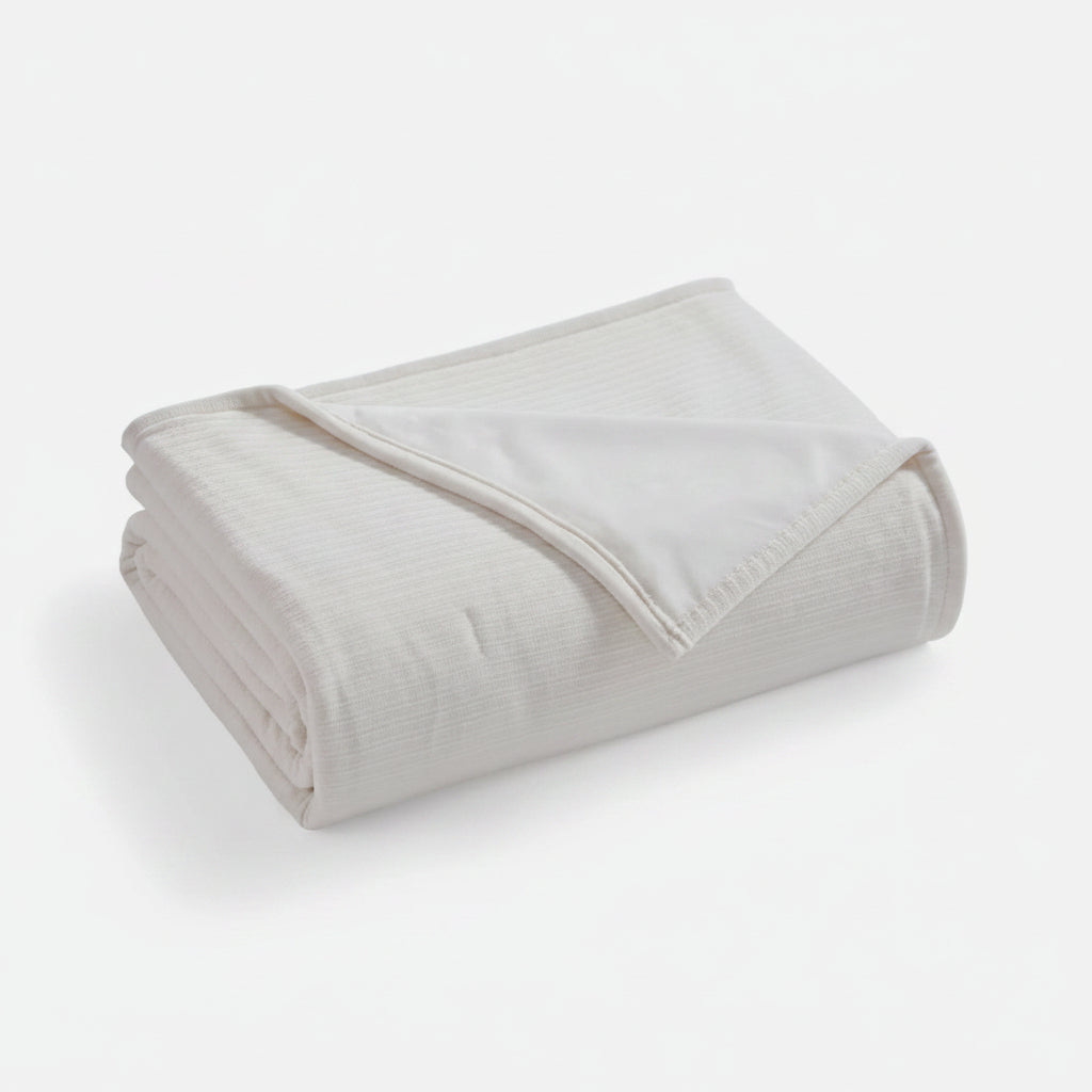 Brookstone Twin Heated Chenille Knit Blanket