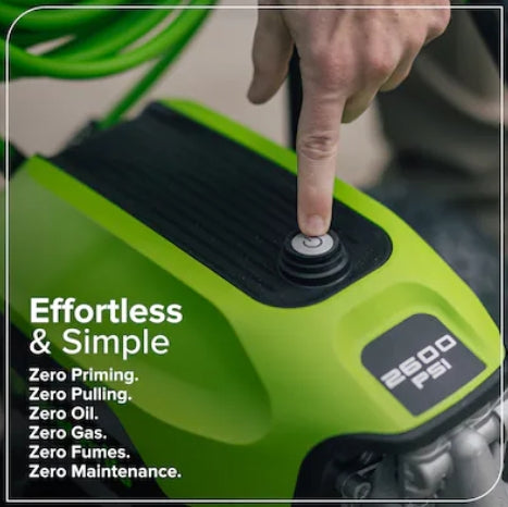 (New) Greenworks 2600-PSI 1.1-GPM Cold Water Electric Pressure Washer