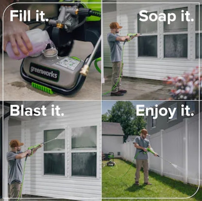 (New) Greenworks 2600-PSI 1.1-GPM Cold Water Electric Pressure Washer