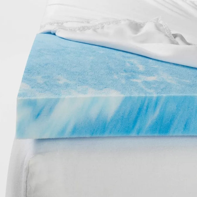 (New) Full 2" Cool Touch Memory Foam Mattress Topper